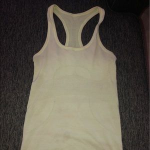 Yellow lululemon tank